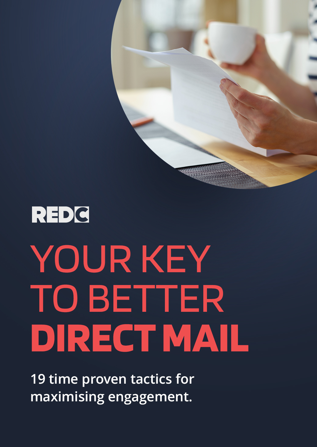 front cover of the downloadable guide "your key to better direct mail" by Red C Marketing