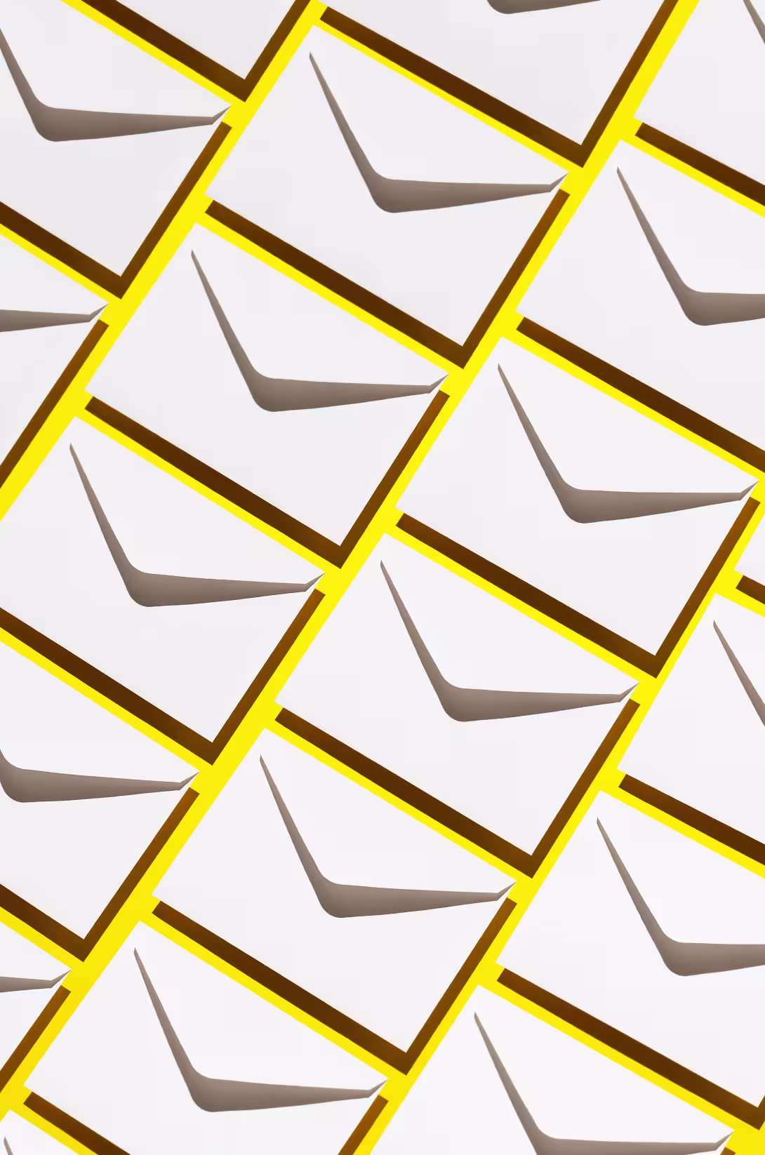 envelopes on a background