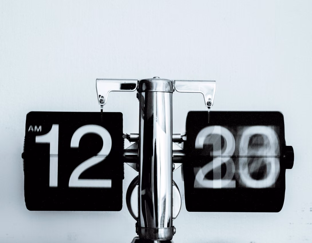 ticking over clock with time moving fast